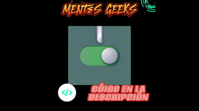 Crea este toggle y juega al golf en HTML, SCSS y JavaScript