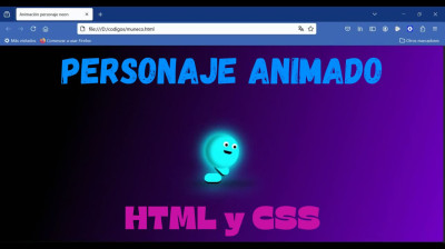 Cómo crear un personaje neon animado HTML y CSS - Web development