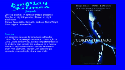 Corpo Fechado (2000)#Fantasia, Suspense#Bruce Willis, Samuel L. Jackson