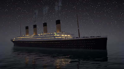 Titanic Sinks REAL TIME (720p)